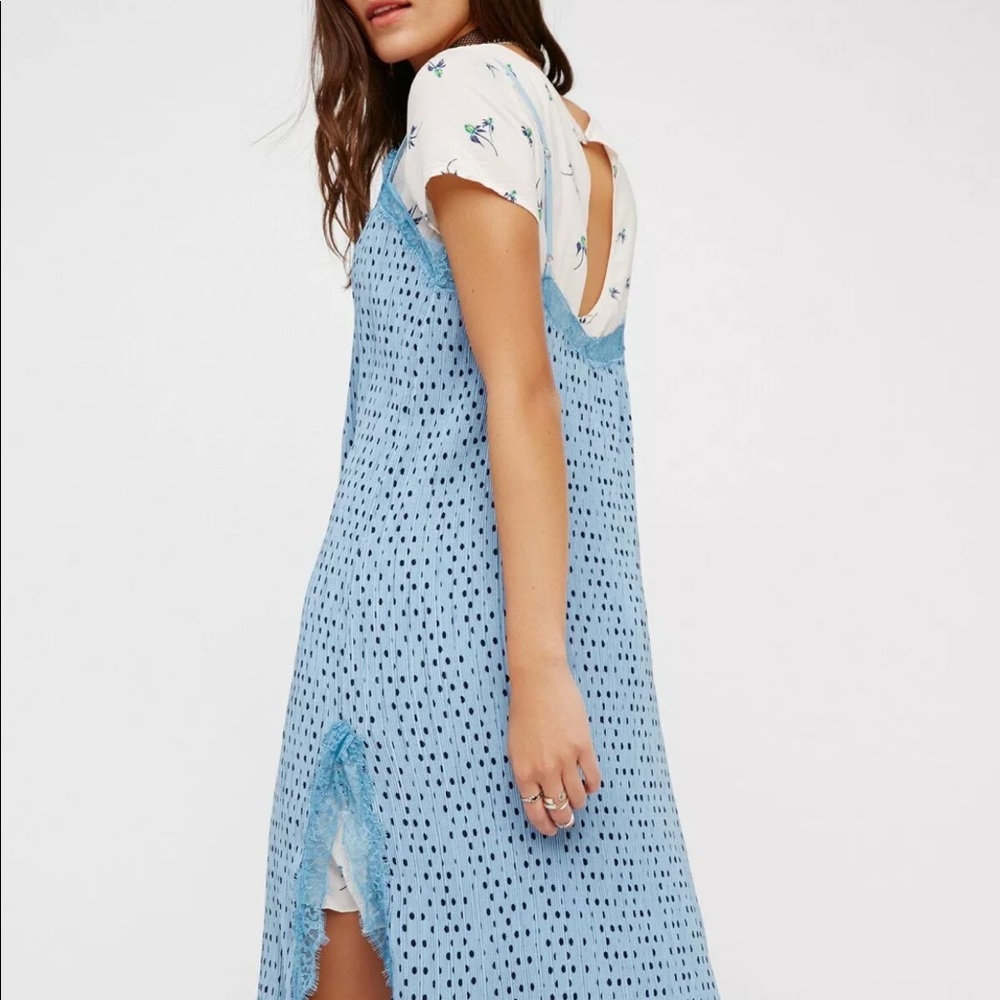 Free People Margot slip blue XS NEW